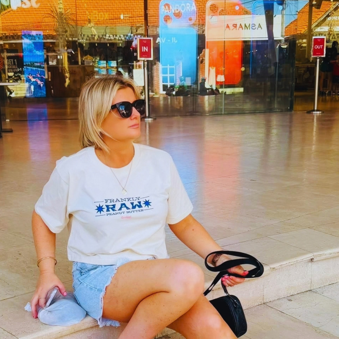 Frankly Raw x Breakfast Shirts | Bone Cropped Tee