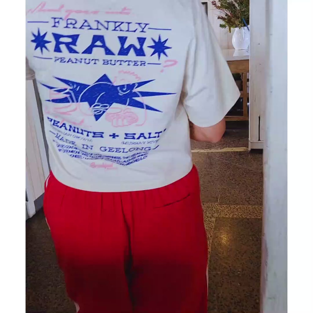 Frankly Raw x Breakfast Shirts | Bone Cropped Tee